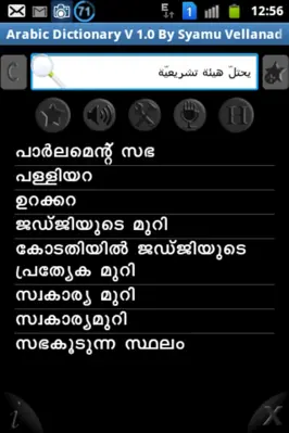 Arabic Dictionary V android App screenshot 0